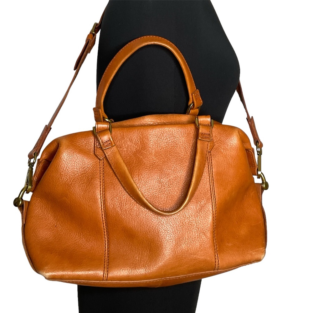 Madewell Leather Weekend Crossbody Satchel Bag